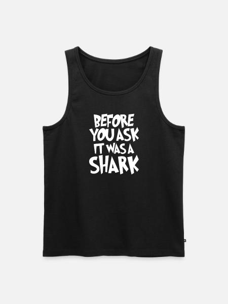 Leg amputee assembly required - Men's Premium Organic Tank Top - black