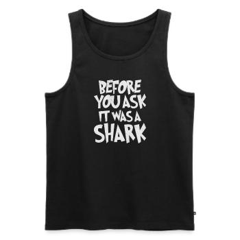 Beinamputierte Montage Erforderliche - Männer Premium Bio Tank Top - Schwarz - Vorne - AI Model Male 178 light (178cm)