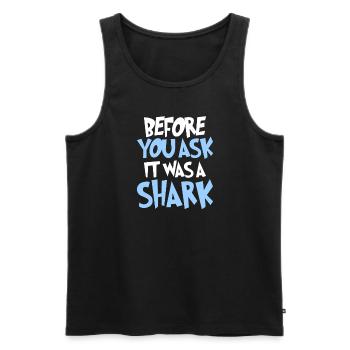 Beinamputierte Montage Erforderliche - Männer Premium Bio Tank Top - Schwarz - Vorne - AI Model Male 178 light (178cm)