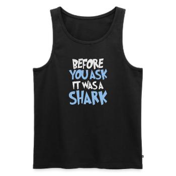 Beinamputierte Montage Erforderliche - Männer Premium Bio Tank Top - Schwarz - Vorne - AI Model Male 178 light (178cm)