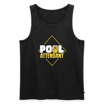 Rubber Ducks Duck Duck Lovers Bathroom - Men's Premium Organic Tank Top - black - Front - AI Model Male 178 light (178cm)