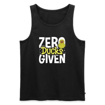 Rubber Ducks Duck Duck Lovers Bathroom - Men's Premium Organic Tank Top - black - Front - AI Model Male 178 light (178cm)