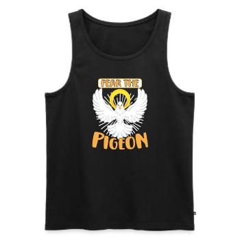 Pigeon Pigeon Racing Colombophile Pigeonnier Gardien de pigeons - Débardeur bio Premium Homme - noir - Devant - Michal (187cm)