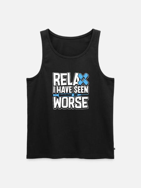 Nurse Nursing Clinic Paramedic - Men's Premium Organic Tank Top - black