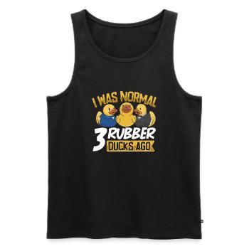 Gummiente Gummienten Entenliebhaber Badezimmer - Männer Premium Bio Tank Top - Schwarz - Vorne - Michal (187cm)