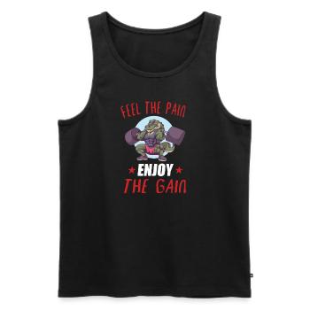 Bodybuilding Powerlifting Weightlifting Fitness - Männer Premium Bio Tank Top - Schwarz - Vorne - AI Model Male 178 light (178cm)