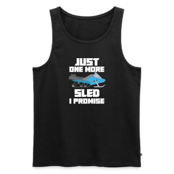 Snowmobile Snowmobile Winter Sports Gift Idea - Men's Premium Organic Tank Top - black - Front - Michal (187cm)