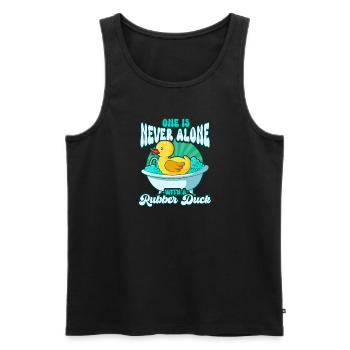 Rubber Duck Ducks Bird Hunt Duck lover Gift Idea - Men's Premium Organic Tank Top - black - Front - Michal (187cm)