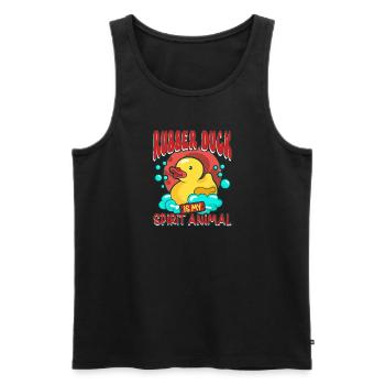 Rubber Duck Ducks Bird Hunt Duck lover Gift Idea - Men's Premium Organic Tank Top - black - Front - Michal (187cm)