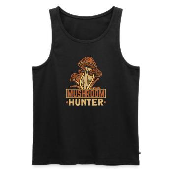 Morels Mushroom Picker Mushroom Farmer Mushroom - Men's Premium Organic Tank Top - black - Front - AI Model Male 178 light (178cm)