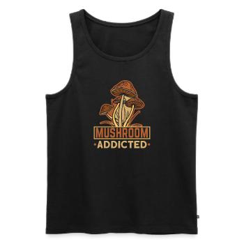 Morel's Mushroom Picker Mushroom Farmer Mushroom - Men's Premium Organic Tank Top - black - Front - AI Model Male 178 light (178cm)
