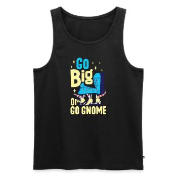 Garden Gnomes Gnome Lover Funny Gnome Gardening - Men's Premium Organic Tank Top - black - Front - Michal (187cm)