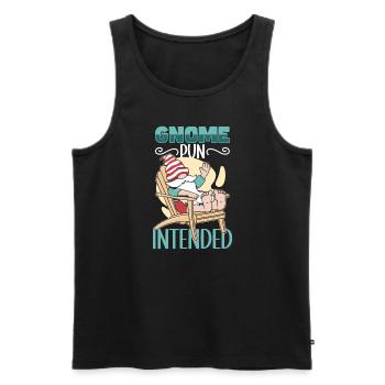 Garden Gnomes Gnome Lover Funny Gnome Gardening - Men's Premium Organic Tank Top - black - Front - Michal (187cm)
