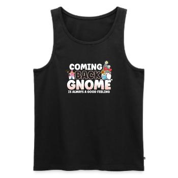 Garden Gnomes Gnome Lover Funny Gnome Gardening - Men's Premium Organic Tank Top - black - Front - Michal (187cm)