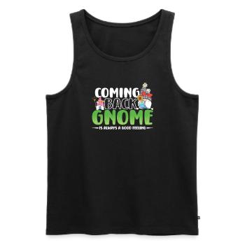 Garden Gnomes Gnome Lover Funny Gnome Gardening - Men's Premium Organic Tank Top - black - Front - Michal (187cm)