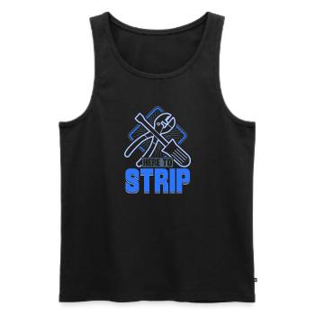 Electrician Electrical Engineer Lineman Electrical - Men's Premium Organic Tank Top - black - Front - AI Model Male 178 light (178cm)