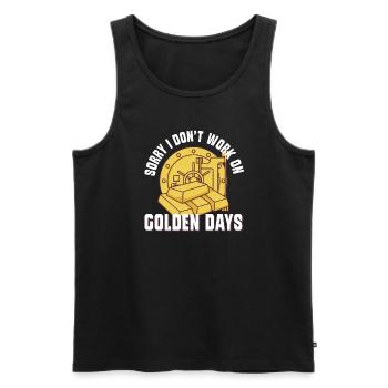 Goldgräber Goldbergbau Goldwaschen Goldmine - Männer Premium Bio Tank Top - Schwarz - Vorne - Michal (187cm)
