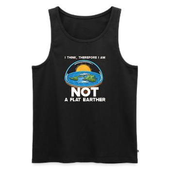 Conspiracy Theories Conspiracy Theorist Illuminati - Men's Premium Organic Tank Top - black - Front - AI Model Male 178 light (178cm)