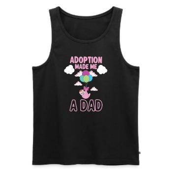 Funny Adoption Adoption Day Gifts - Men's Premium Organic Tank Top - black - Front - AI Model Male 178 light (178cm)