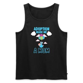 Funny Adoption Adoption Day Gifts - Men's Premium Organic Tank Top - black - Front - AI Model Male 178 light (178cm)