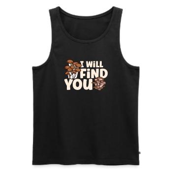 Morels Mushroom Picker Mushroom Farmer Mushroom - Männer Premium Bio Tank Top - Schwarz - Vorne - Michal (187cm)