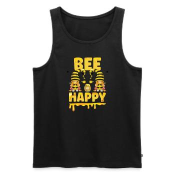Beekeeper Gnomes Gnome Lover Funny Gnome Honey Bee - Männer Premium Bio Tank Top - Schwarz - Vorne - AI Model Male 178 light (178cm)