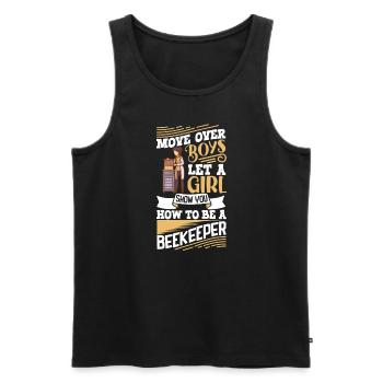 Honey Bee Beekeeping Beekeeper Honeybee Beekeeping - Männer Premium Bio Tank Top - Schwarz - Vorne - Michal (187cm)