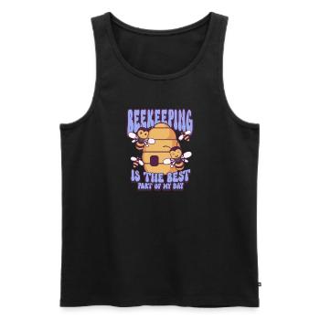 Honey Bee Beekeeping Beekeeper Honeybee Beekeeping - Männer Premium Bio Tank Top - Schwarz - Vorne - AI Model Male 178 light (178cm)