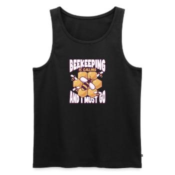 Honey Bee Beekeeping Beekeeper Honeybee Beekeeping - Männer Premium Bio Tank Top - Schwarz - Vorne - AI Model Male 178 light (178cm)