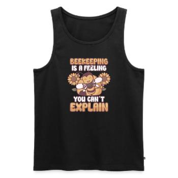 Honey Bee Beekeeping Beekeeper Honeybee Beekeeping - Männer Premium Bio Tank Top - Schwarz - Vorne - Michal (187cm)