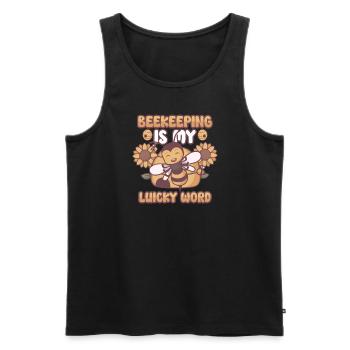 Honey Bee Beekeeping Beekeeper Honeybee Beekeeping - Männer Premium Bio Tank Top - Schwarz - Vorne - Michal (187cm)