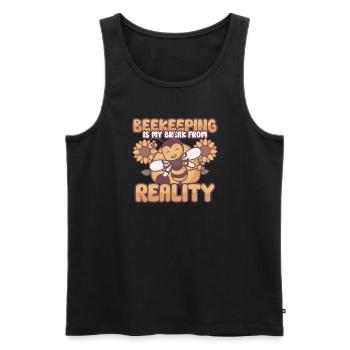 Honey Bee Beekeeping Beekeeper Honeybee Beekeeping - Männer Premium Bio Tank Top - Schwarz - Vorne - Michal (187cm)