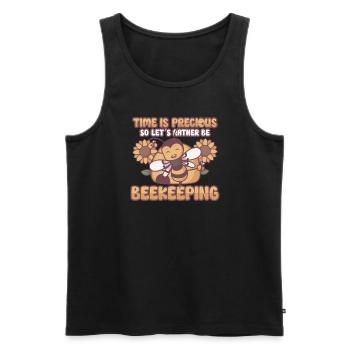Honey Bee Beekeeping Beekeeper Honeybee Beekeeping - Männer Premium Bio Tank Top - Schwarz - Vorne - AI Model Male 178 light (178cm)