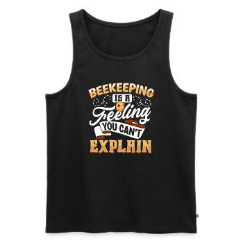 Honey Bee Beekeeping Beekeeper Honeybee Beekeeping - Männer Premium Bio Tank Top - Schwarz - Vorne - Michal (187cm)