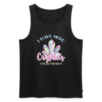 Kristallheilung Krytale Kristalle Und Steine - Männer Premium Bio Tank Top - Schwarz - Vorne - Michal (187cm)