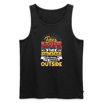 Honey Bee Beekeeping Beekeeper Honeybee Beekeeping - Männer Premium Bio Tank Top - Schwarz - Vorne - AI Model Male 178 light (178cm)