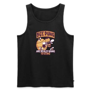 Honey Bee Beekeeping Beekeeper Honeybee Beekeeping - Männer Premium Bio Tank Top - Schwarz - Vorne - AI Model Male 178 light (178cm)