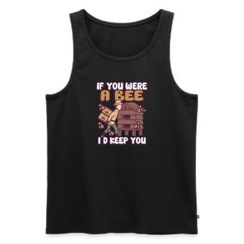 Honey Bee Beekeeping Beekeeper Honeybee Beekeeping - Männer Premium Bio Tank Top - Schwarz - Vorne - Michal (187cm)