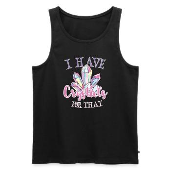 Kristallheilung Krytale Kristalle Und Steine - Männer Premium Bio Tank Top - Schwarz - Vorne - Michal (187cm)