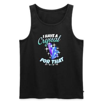 Kristallheilung Krytale Kristalle Und Steine - Männer Premium Bio Tank Top - Schwarz - Vorne - Michal (187cm)