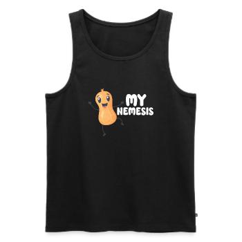 Peanut Allergy Survivor Peanut Allergy Awareness - Männer Premium Bio Tank Top - Schwarz - Vorne - AI Model Male 178 light (178cm)