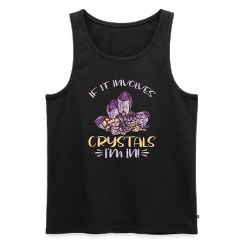 Kristallheilung Krytale Kristalle Und Steine - Männer Premium Bio Tank Top - Schwarz - Vorne - Michal (187cm)