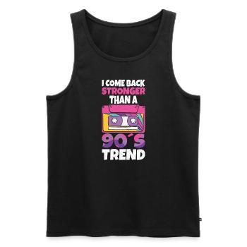 Cassette Type Vintage Cassette Retro Cassette Love - Men's Premium Organic Tank Top - black - Front - AI Model Male 178 light (178cm)