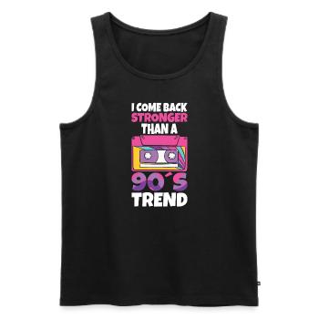 Cassette Type Vintage Cassette Retro Cassette Love - Men's Premium Organic Tank Top - black - Front - AI Model Male 178 light (178cm)