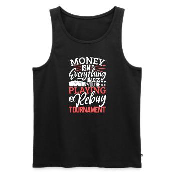 Poker Casino Joueur de poker Jeu de roulette - Débardeur bio Premium Homme - noir - Devant - AI Model Male 178 light (178cm)