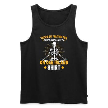 Chasse au trésor d’Oak Island Mystère d’Oak Island - Débardeur bio Premium Homme - noir - Devant - AI Model Male 178 light (178cm)