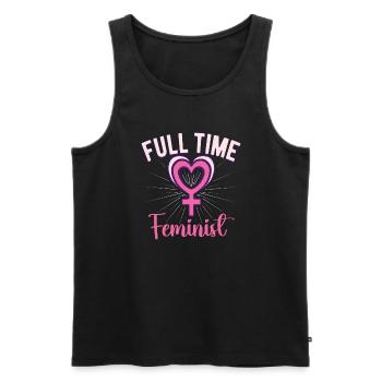 Féminisme Le pouvoir des femmes pro-choix Pro Avortement - Débardeur bio Premium Homme - noir - Devant - AI Model Male 178 light (178cm)