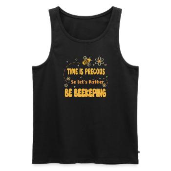 Honey Bee Beekeeping Beekeeper Honeybee Beekeeping - Männer Premium Bio Tank Top - Schwarz - Vorne - AI Model Male 178 light (178cm)