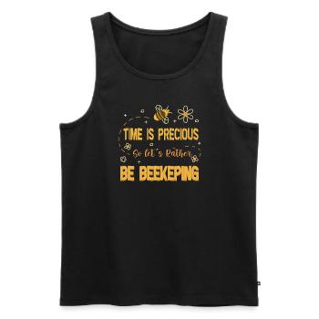 Honey Bee Beekeeping Beekeeper Honeybee Beekeeping - Männer Premium Bio Tank Top - Schwarz - Vorne - AI Model Male 178 light (178cm)