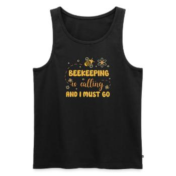 Honey Bee Beekeeping Beekeeper Honeybee Beekeeping - Männer Premium Bio Tank Top - Schwarz - Vorne - AI Model Male 178 light (178cm)